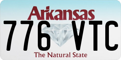 AR license plate 776VTC