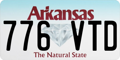 AR license plate 776VTD