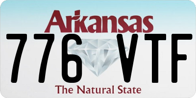 AR license plate 776VTF