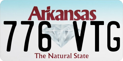 AR license plate 776VTG