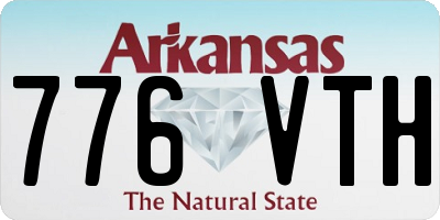 AR license plate 776VTH