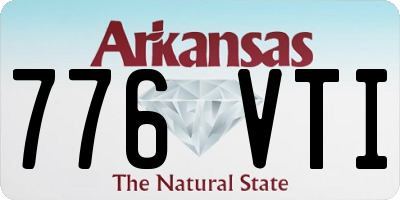 AR license plate 776VTI