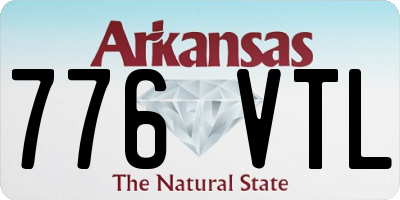 AR license plate 776VTL