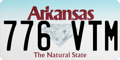 AR license plate 776VTM