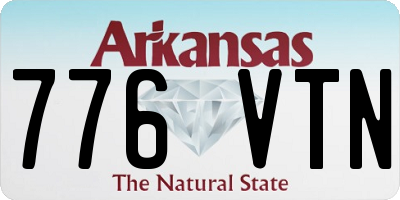 AR license plate 776VTN