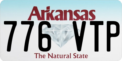 AR license plate 776VTP