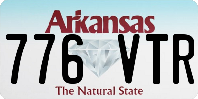 AR license plate 776VTR