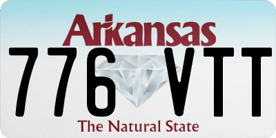 AR license plate 776VTT