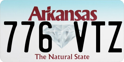 AR license plate 776VTZ