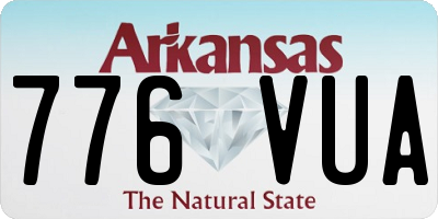 AR license plate 776VUA