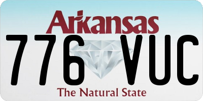AR license plate 776VUC