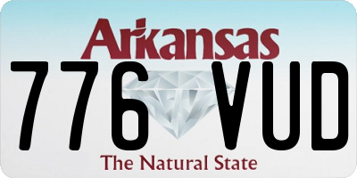 AR license plate 776VUD