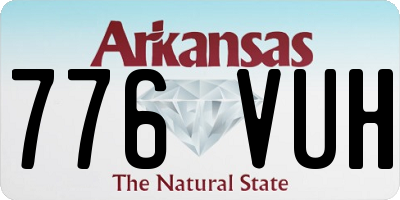 AR license plate 776VUH