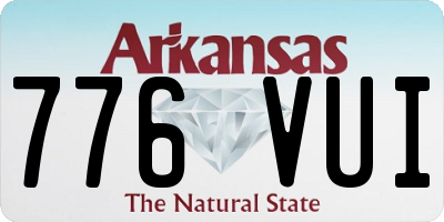 AR license plate 776VUI
