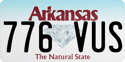 AR license plate 776VUS