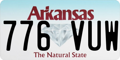 AR license plate 776VUW
