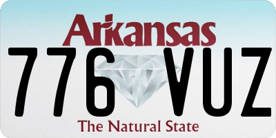 AR license plate 776VUZ