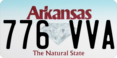 AR license plate 776VVA