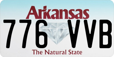 AR license plate 776VVB