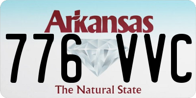 AR license plate 776VVC