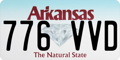 AR license plate 776VVD