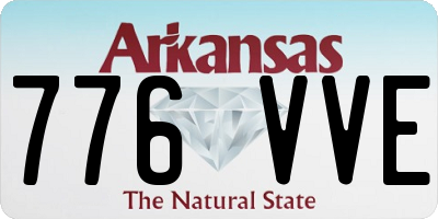 AR license plate 776VVE