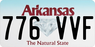 AR license plate 776VVF