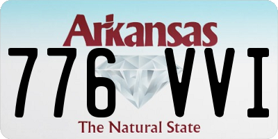 AR license plate 776VVI