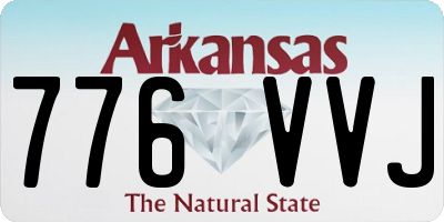 AR license plate 776VVJ