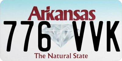 AR license plate 776VVK