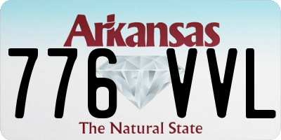AR license plate 776VVL