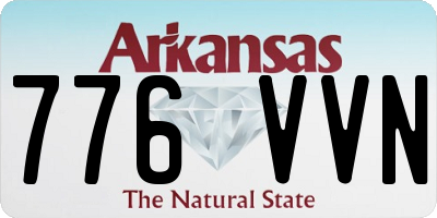 AR license plate 776VVN