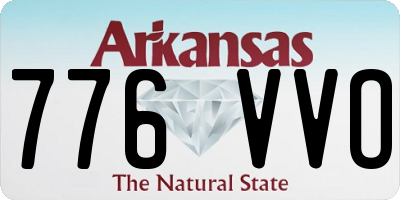 AR license plate 776VVO