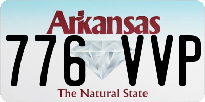 AR license plate 776VVP