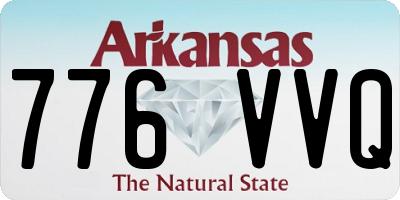AR license plate 776VVQ