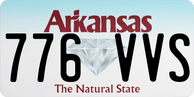 AR license plate 776VVS