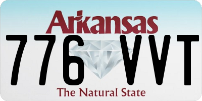 AR license plate 776VVT
