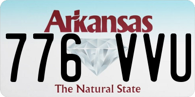 AR license plate 776VVU