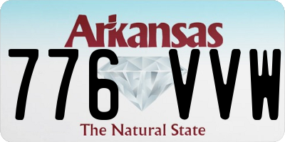 AR license plate 776VVW