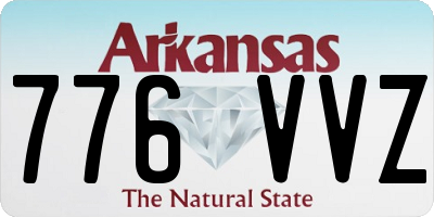 AR license plate 776VVZ
