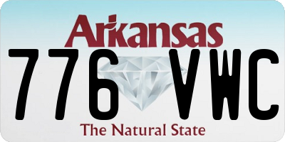 AR license plate 776VWC