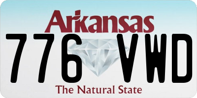 AR license plate 776VWD