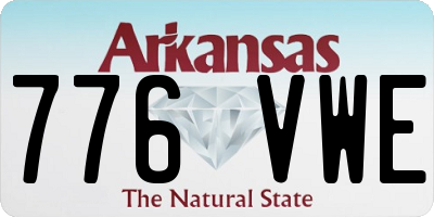 AR license plate 776VWE