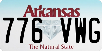 AR license plate 776VWG