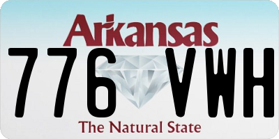 AR license plate 776VWH