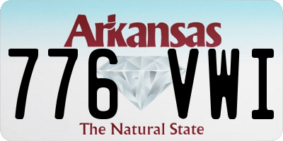 AR license plate 776VWI