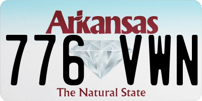 AR license plate 776VWN