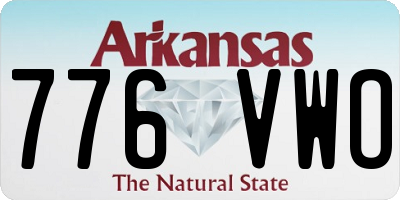 AR license plate 776VWO
