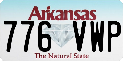 AR license plate 776VWP