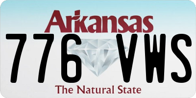 AR license plate 776VWS